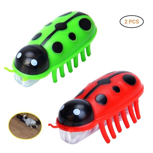 Powered Automatic Fast Moving Micro Robotic Bug Cat Puppy Pet Toy