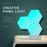 Geometry Assembly Smart Night Light Remote Voice Control Panel Home Suitable for Bedrooms, DIY Lovers, Gifts-UlGadget