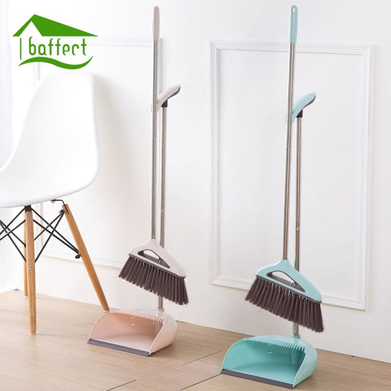 2PCS/Set Latest Broom Dustpan Set Soft Bristle Broom Thicken Household Sweep Floor Multi-functional Non-Slip-UlGadget