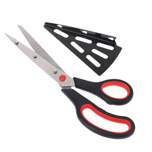 Kitchen Maestro Replace Cutter With Detachable Spatula Shovel Ergonomic Grip with Soft Rubber Handle-Perfect Pizza Scissors-UlGadget