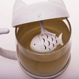 Kit-Tea Cat Tea Infuser with Filter Creative Teapot Teabags Mugs for Tea & Coffee Wedding Birthday Gift-UlGadget