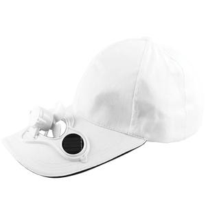 Summer Sport Outdoor Solar Panel Powered Fan Cooling Colorful Cotton Hat-UlGadget